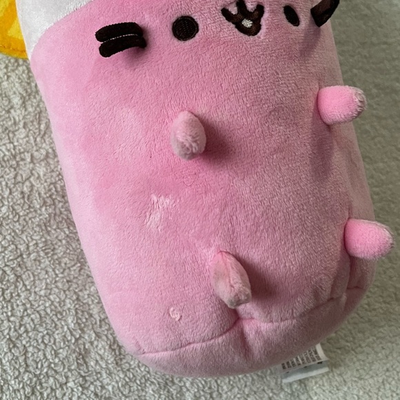 Pusheen Plush Strawberry Pink Lemonade Drink with Lemon Wedge, Medium - Picture 3 of 6